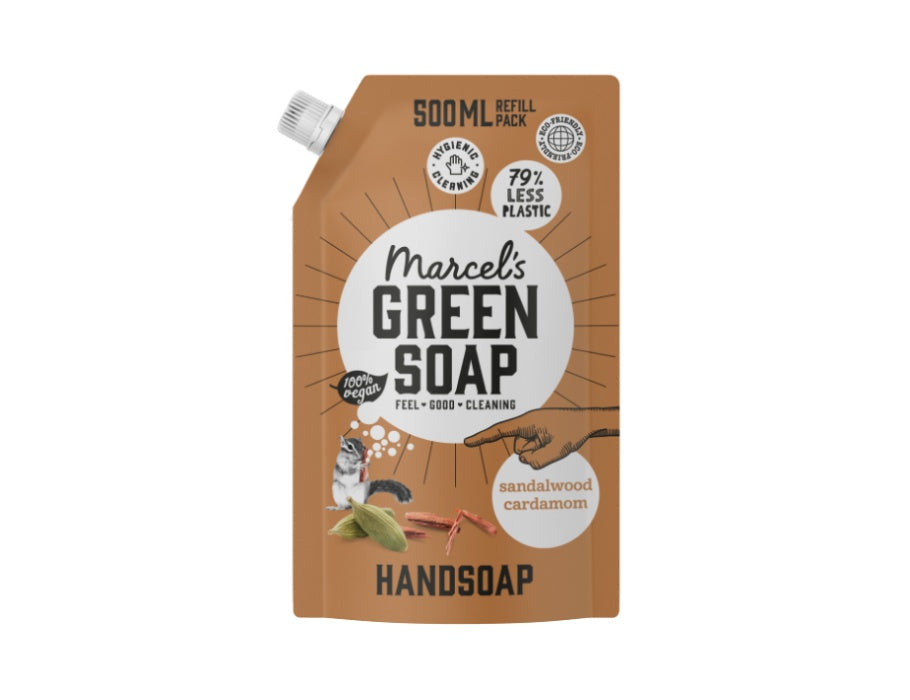 Handzeep - Refill - Sandelhout & Kardemom - 500ml