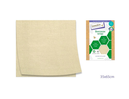 Bijenwasdoek - Groot - Naturel Print - 35x65cm - GreenFave