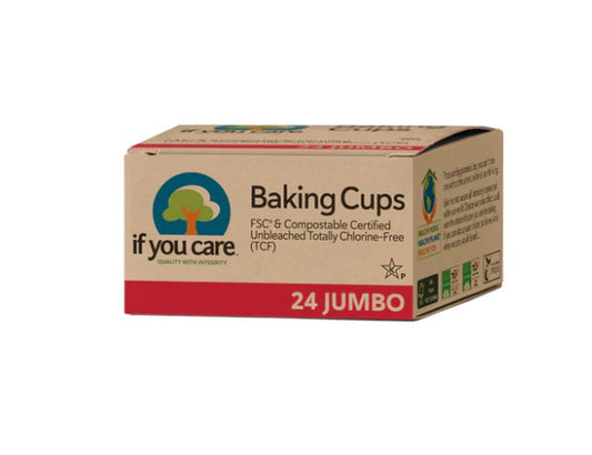 Bakvormpjes - Jumbo - Ongebleekt - 24st