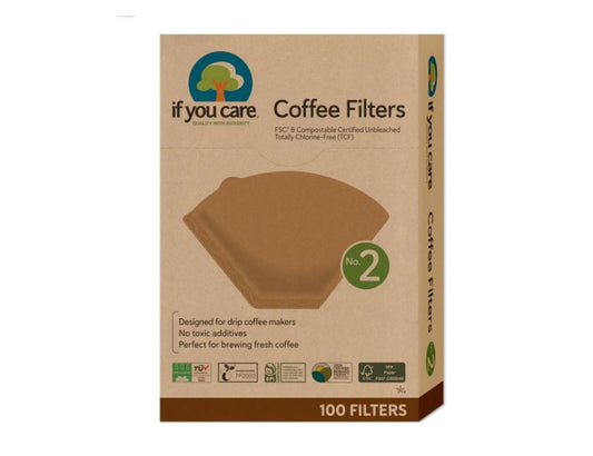 Koffiefilters - No. 2 - FSC - Ongebleekt - Chlorine-vrij - 100st.